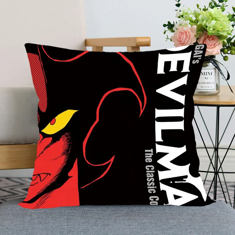 

DEVILMAN Anime Pillowcase Bedroom Home Decorative Nice Pillow Cover Square Zipper Pillow Cases Satin Soft Fabric 40x40cm 45x45cm