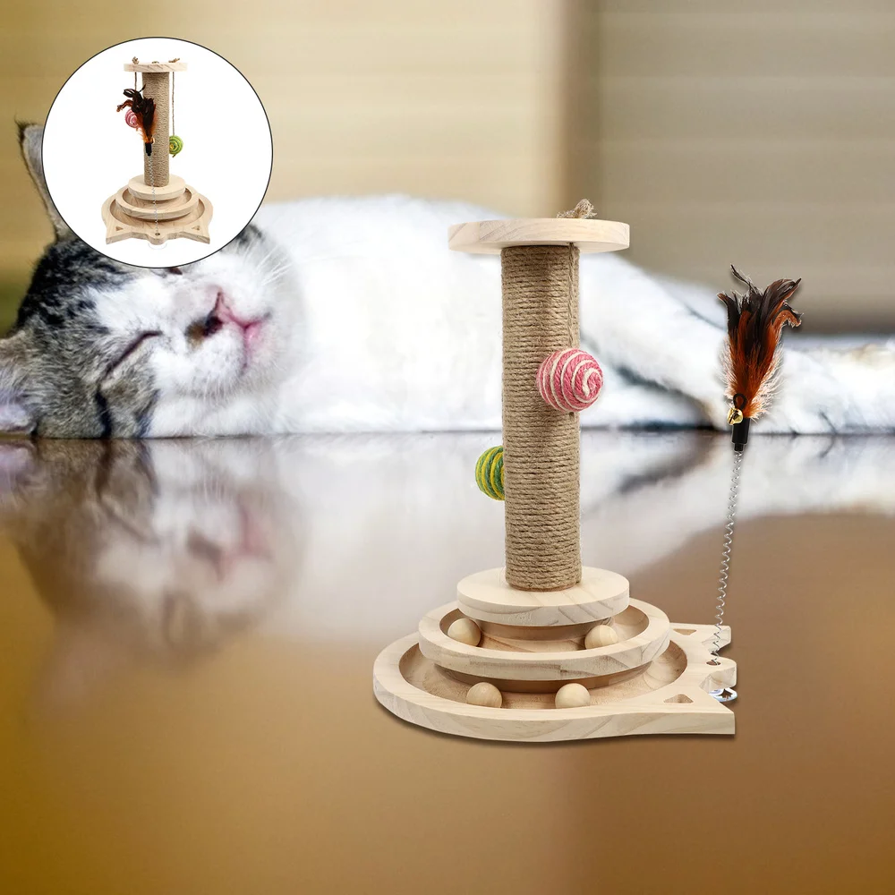 

1PC Cat Scratching Turntable Cat Interactive Amusement Turntable Scratcher