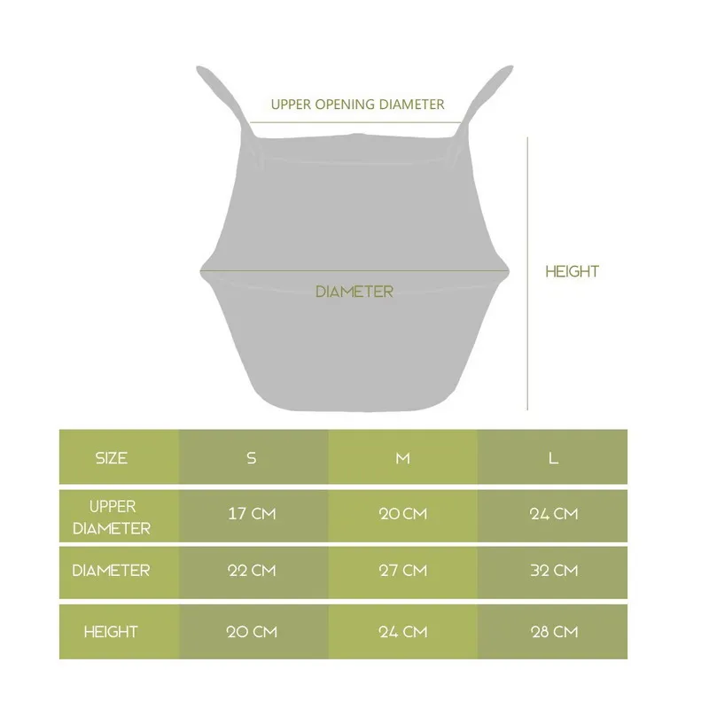 

Foldable Natural Weed Plant Flower Bonsai Pot Holder Hanging Basket Garden Planter Vase Home Decor Storage Nordic Accessories