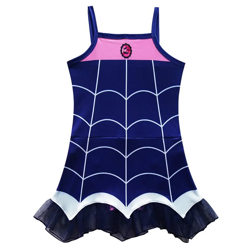 Летняя пляжная одежда для девочек детское платье с героями мультфильмов костюм