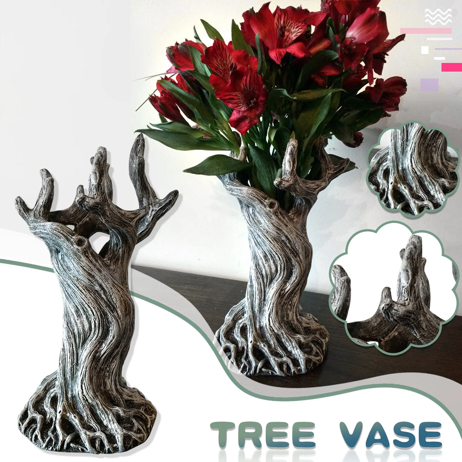 

Dryad Vase Decoration Home Desktop Resin Craft Flower Arrangement Decoration Halloween Costume Disfraz Halloween Декор
