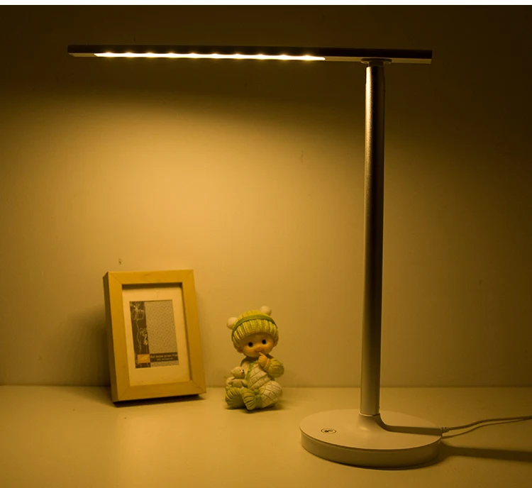 Высококачественная Светодиодная настольная лампа из алюминиевого сплава и USB