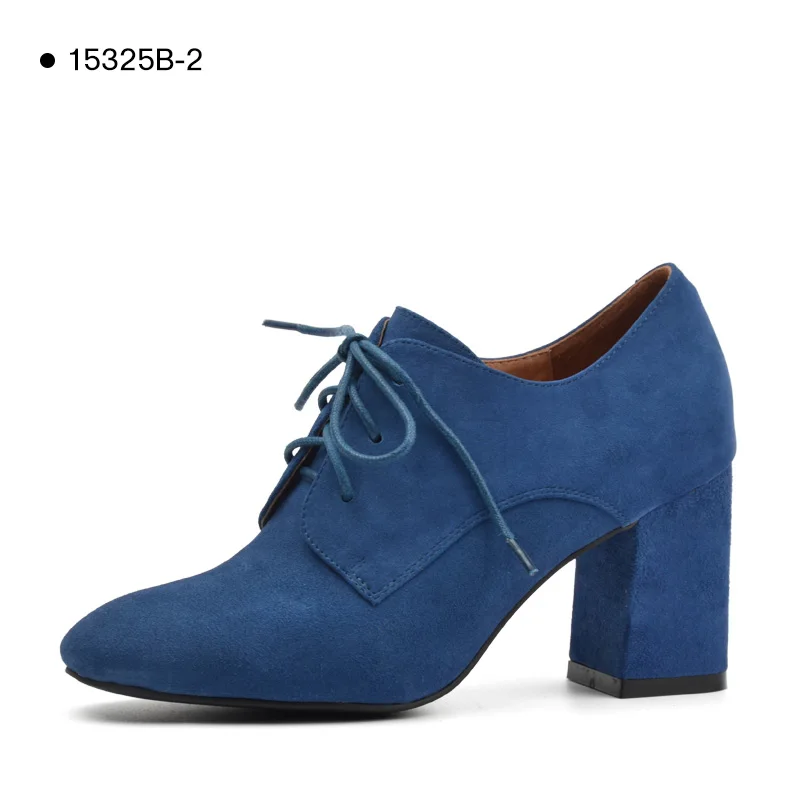 15325B-2-Blue Распродажа; Donna-in; ботильоны для женщин из натуральной кожи на высоком каблуке; модные ботинки с острым носком; женская обувь; женские ботинки - Цвет: 15325B-2-Blue