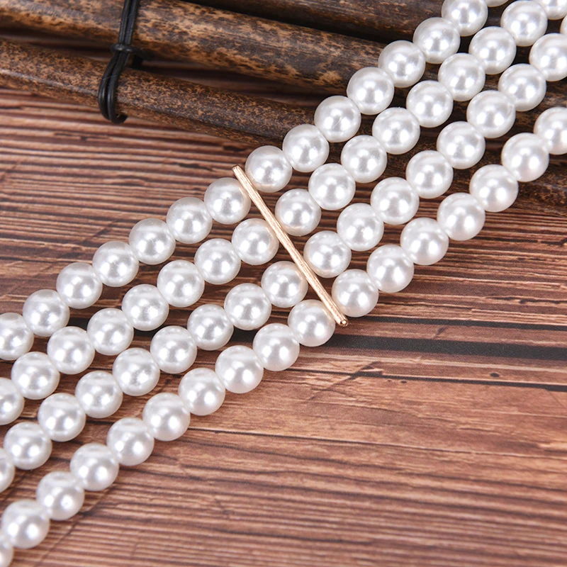 

Ladies Girls Rhinestone Belt Diamante Buckle Fashion Pearl Waist Bridal 1PC