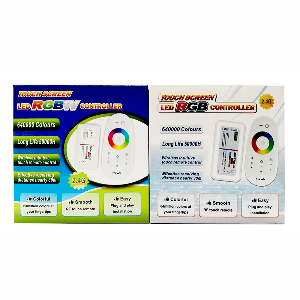 DC12-24V 2 4G RGB/RGBW РФ Беспроводной сенсорный контроллер с ПДУ для светодиодной ленты