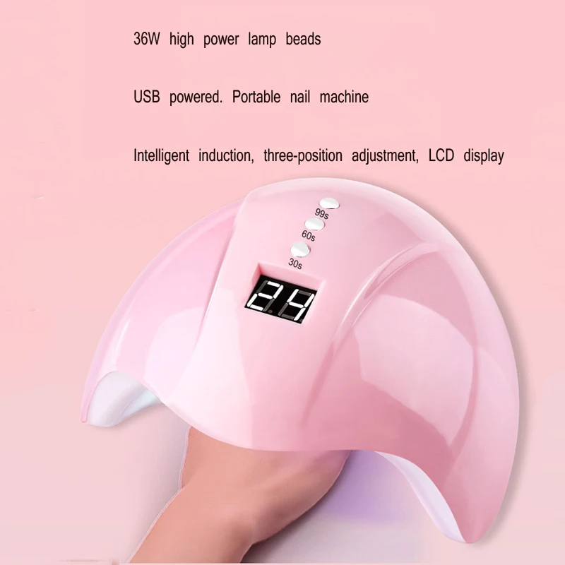 36 Вт умная Индукционная лампа для ногтей светодиодный/УФ светильник