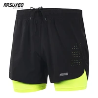 arsuxeo mens cycling shorts quick drying sweatpants with pocket loose fitness sports shorts breathable mountain bike shorts