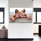 2 сексуальная девушка красивая модель стены художественный постер картина Печать картины для украшения дома комнаты