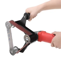 grinder pipe and tube belt sander attachment stainless steel metal wood sanding belt adapter for 115 125 angle grinder durable