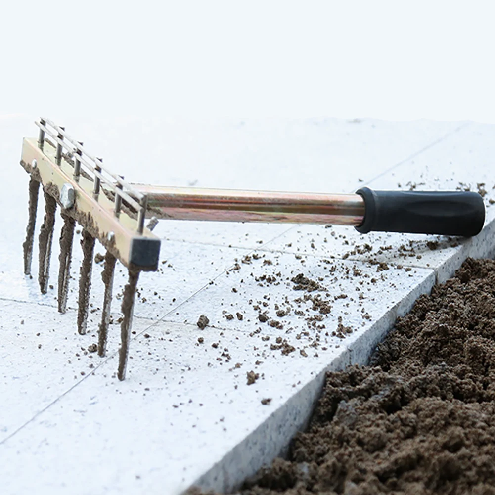 Строительный раствор грабли грязевой плитки для очистки пола садовый