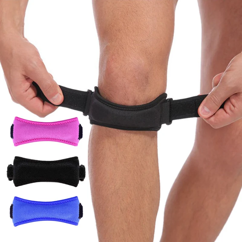 

1PCS Adjustable Knee Patellar Tendon Support Strap Band Knee Support Brace Pads For Running Basketball Outdoor Sport Men Women