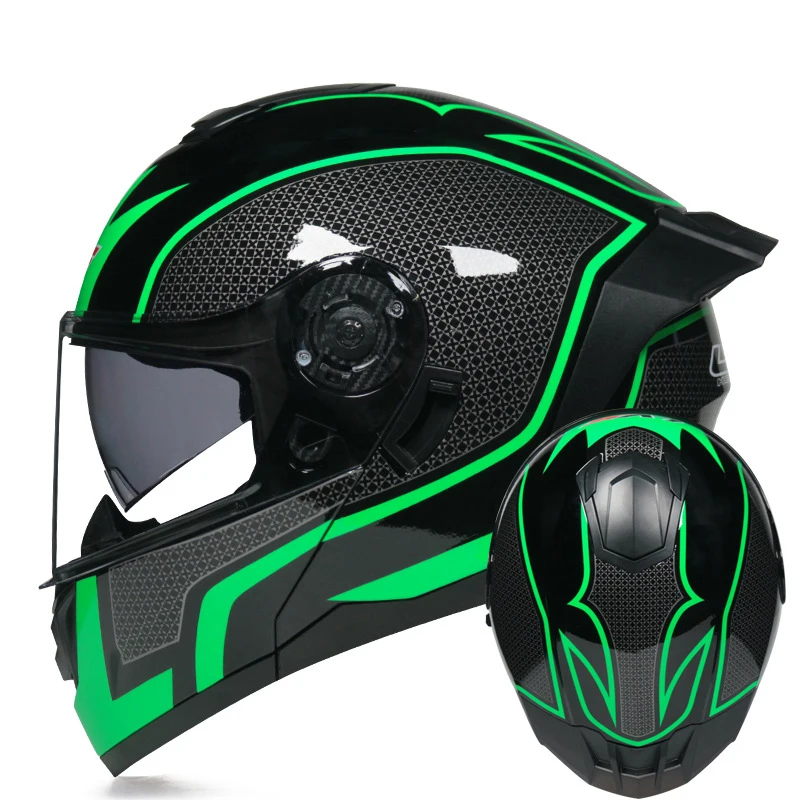 

Flip Up Motorcycle Helmet Full Face Motorbike Enduro Racing Tracker Casco Modular Sportbikes Crash Capacete De Moto Men Women