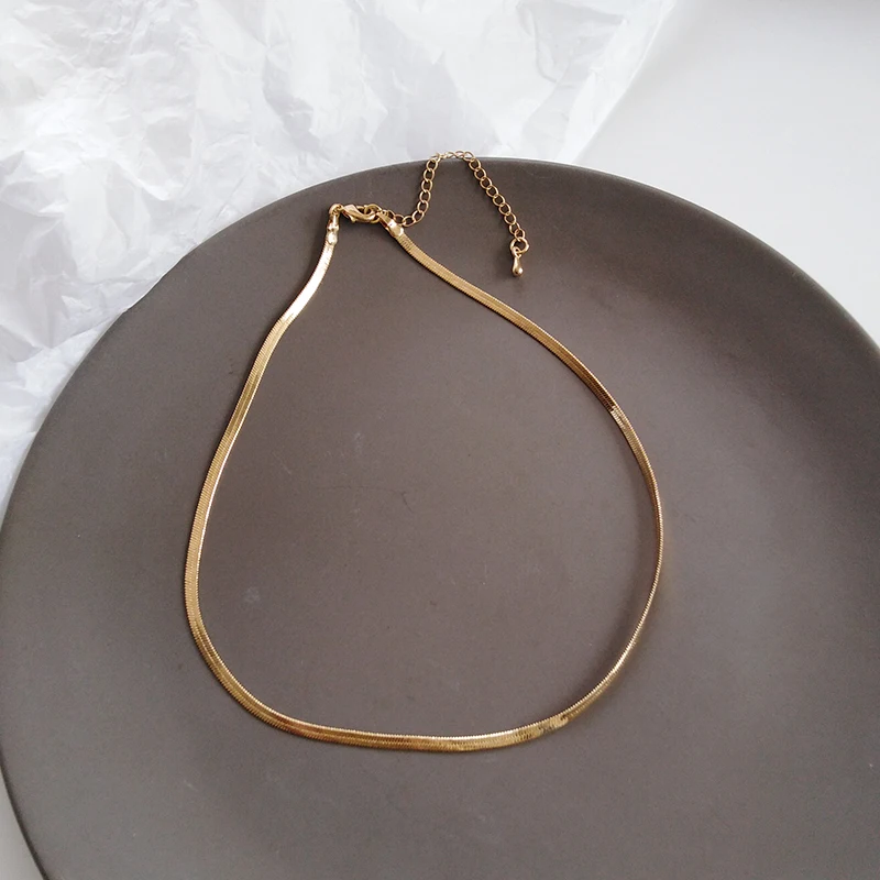 

Single Design Choker Necklace Short Chain Necklace For Women Jewelry Shiny Women Jewelry Girl Student Party Gift