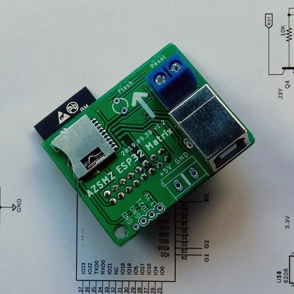 Контроллер матричной панели AZSMZ ESP32 RGB светодиодный (Концентратор 75) использующий