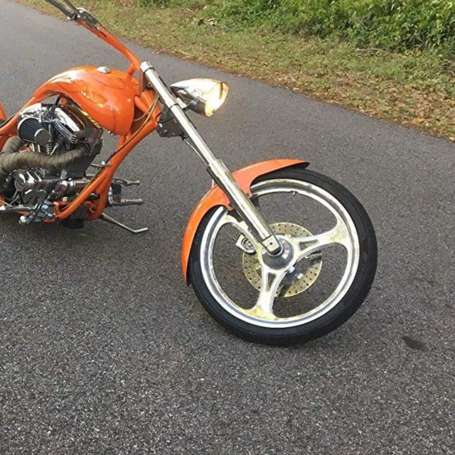 

BORSKE Top Quality Steel 4.3" Wide Custom Front Fender Motorcycle Mud Guard For Harley FXST FXSTC Dyna Wide Glideand FXWG