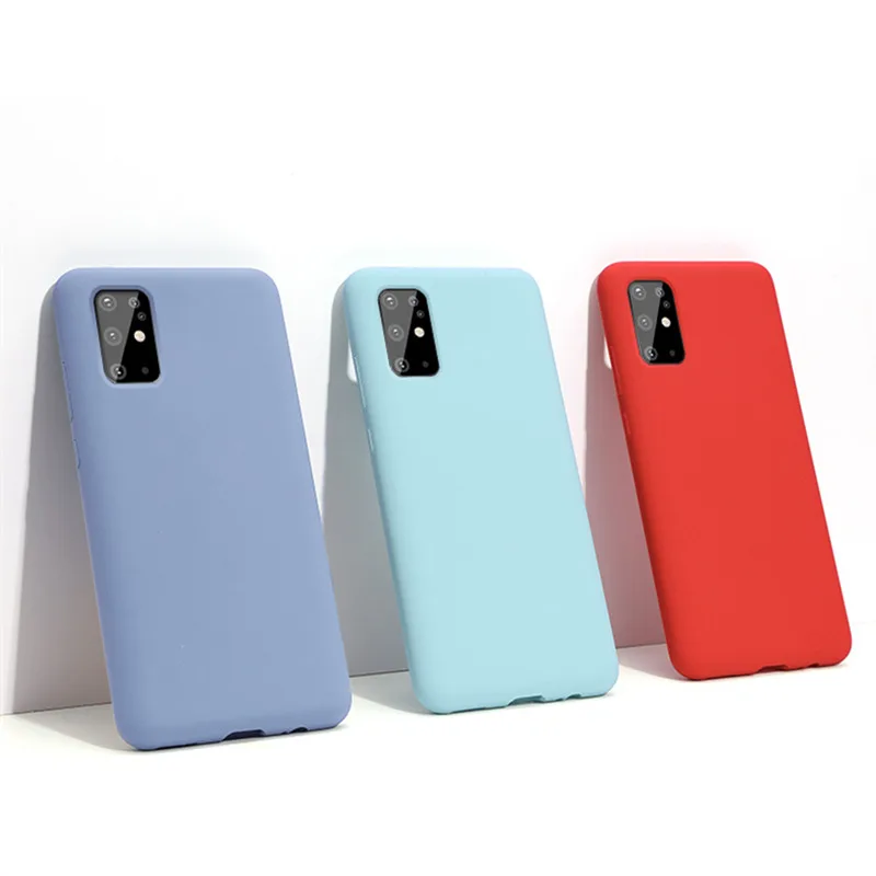 Жидкий силиконовый чехол для Samsung Galaxy S20 FE Note 20 Ultra 10 Lite Plus мягкий бампер телефона