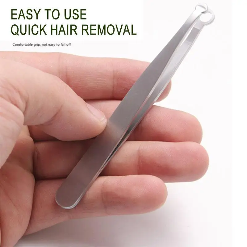 

Universal Nose Hair Trimming Tweezers Round Tip Eyebrow Tweezer Perfectly Stainless Steel Nose Hair Removal Tweezers