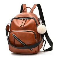 womens backpacks retro travel large backpack pu leather handbag schoolbag for girls woman bag casual female shoulder back bag