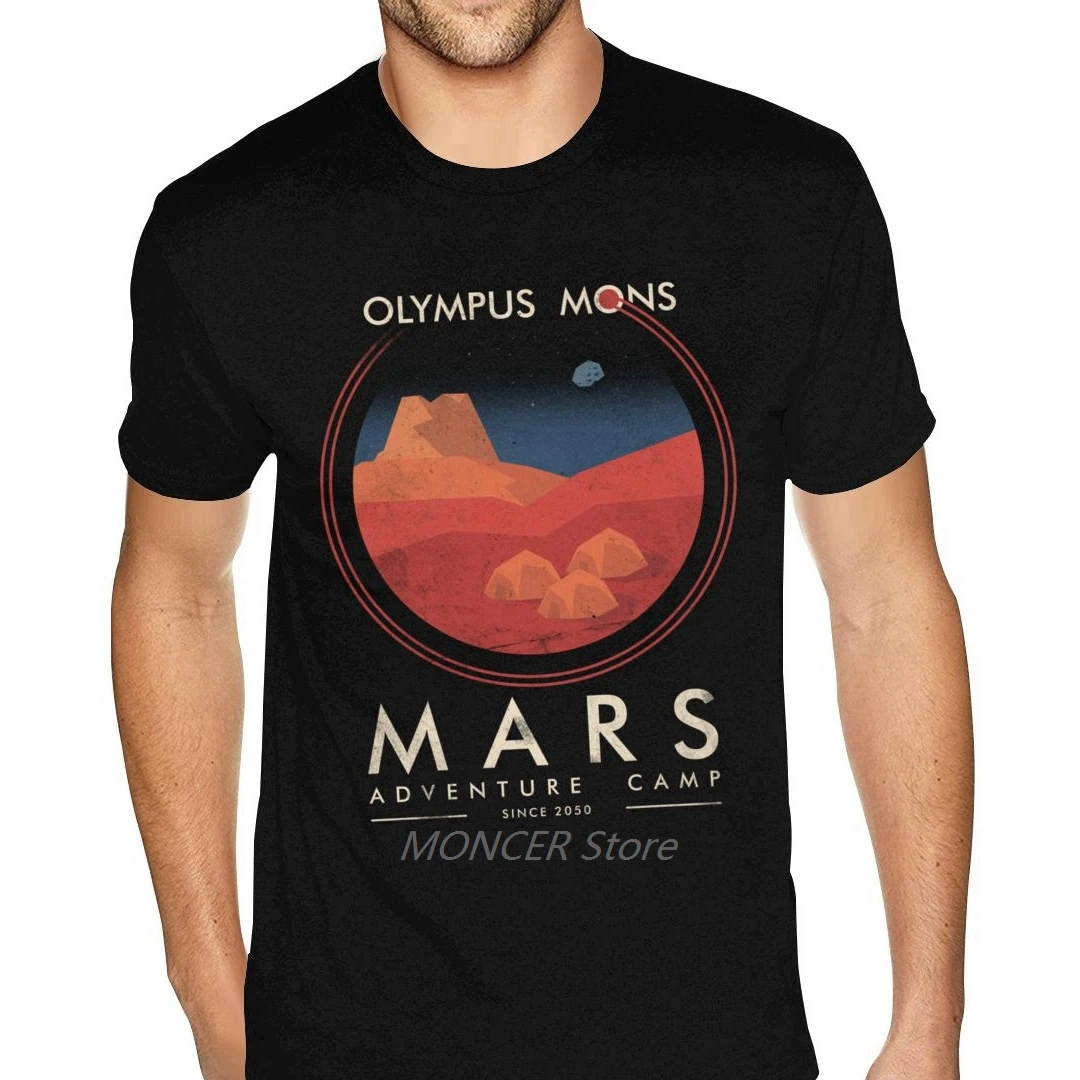 

Mars Adventure Camp Tees Shirt For Man Novelty Shirt