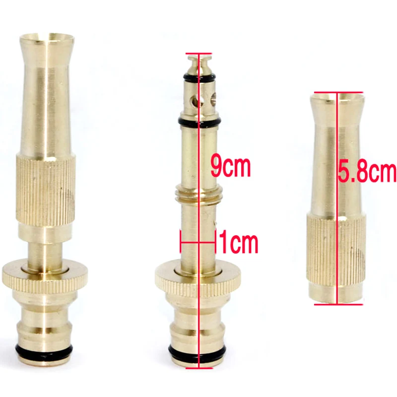 Латунный Регулируемый пистолет-распылитель шланг сопло высокого давления