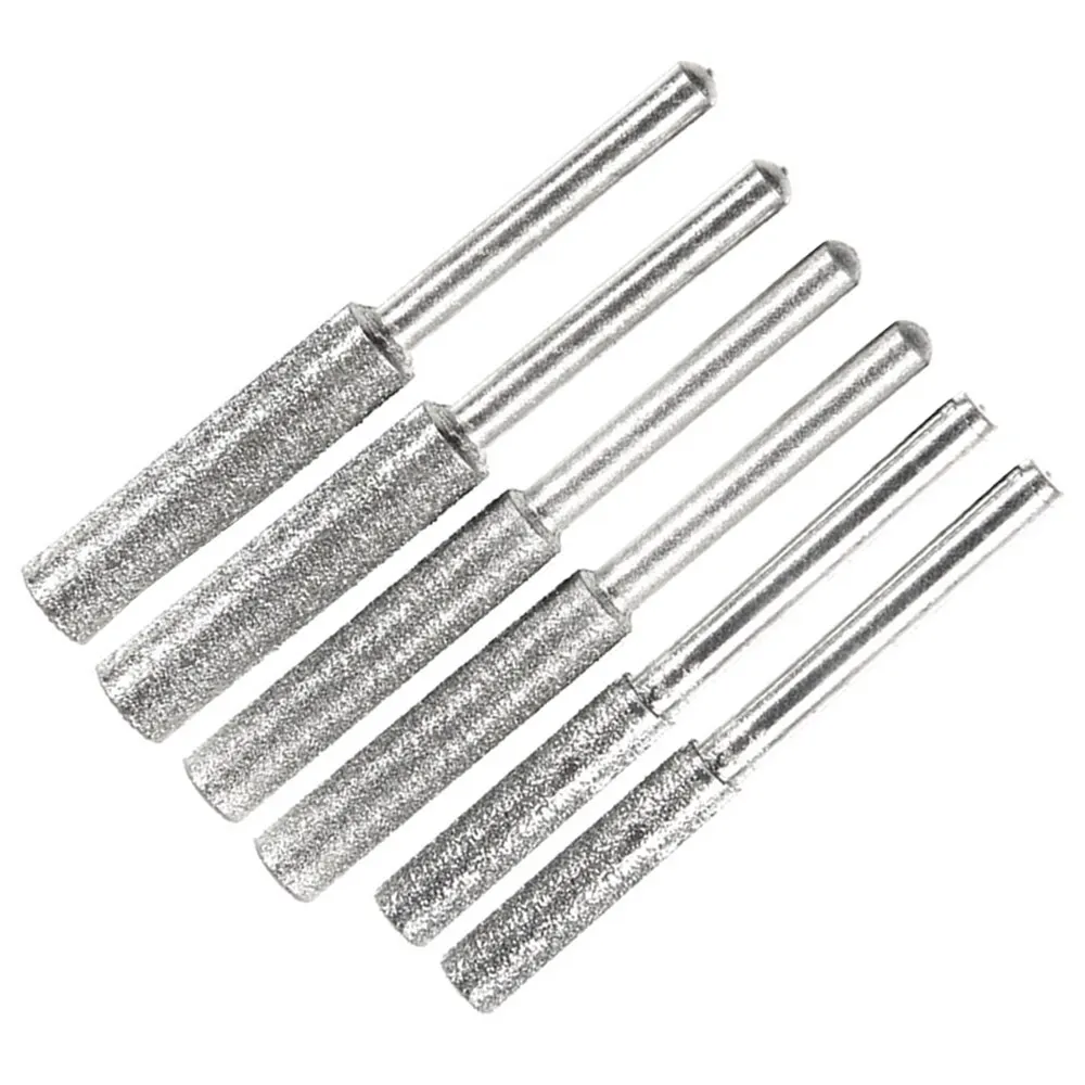 

5PC Diamond Chainsaw Sharpener Burr Stone Round File Fits 1453 Craftsman Diamond Grinding Rod Mill Rotary Tool 5/32"