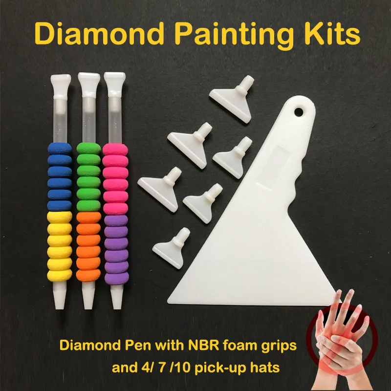 Ручка для алмазной живописи 5D с пенными ручками NBR набор ручек полезный точечных