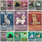 Металлический знак Bull Terrier, металлический винтажный декор для паба, бара, жестяной знак, плакат для магазина животных, домашний декор, художественная живопись, Настенная Наклейка