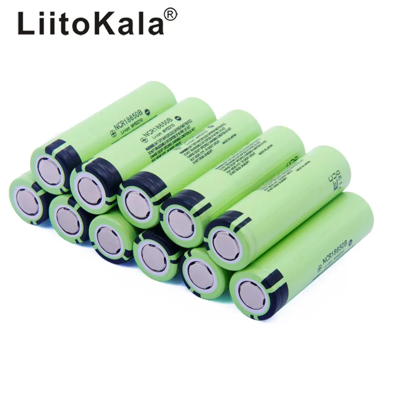 

Литиевая аккумуляторная батарея LiitoKala NCR18650B, 18650, 3400, 3,7 в, 18650, 3400 мАч