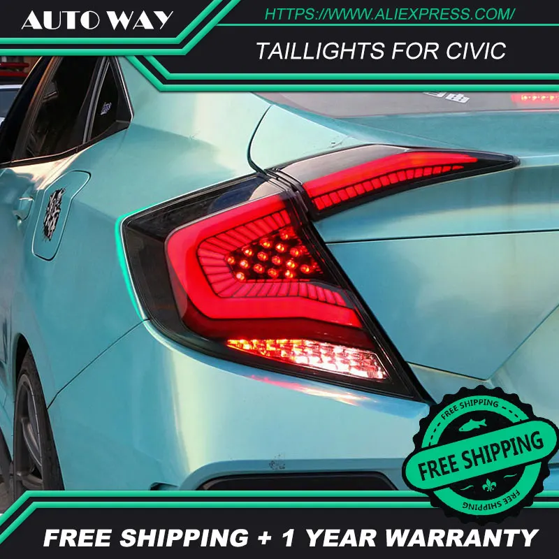 Автомобильный Стайлинг задний фонарь чехол для Honda Civic задние фонари- для Civic светодиодный задний фонарь светодиодный фонарь