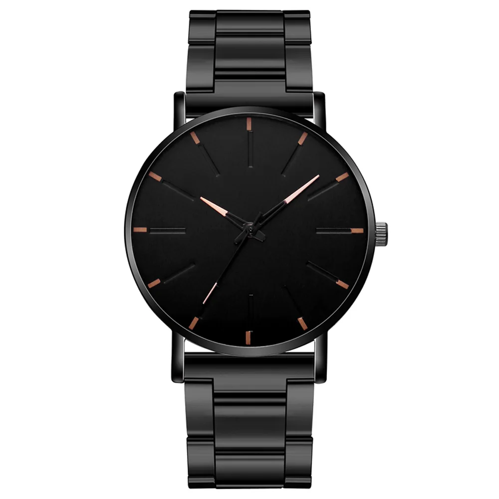 Men Watches Nice Luxury Male Elegant Ultra Thin Watch Men Business Stainless Steel Mesh Quartz Watch Men's Watch Pop Sale