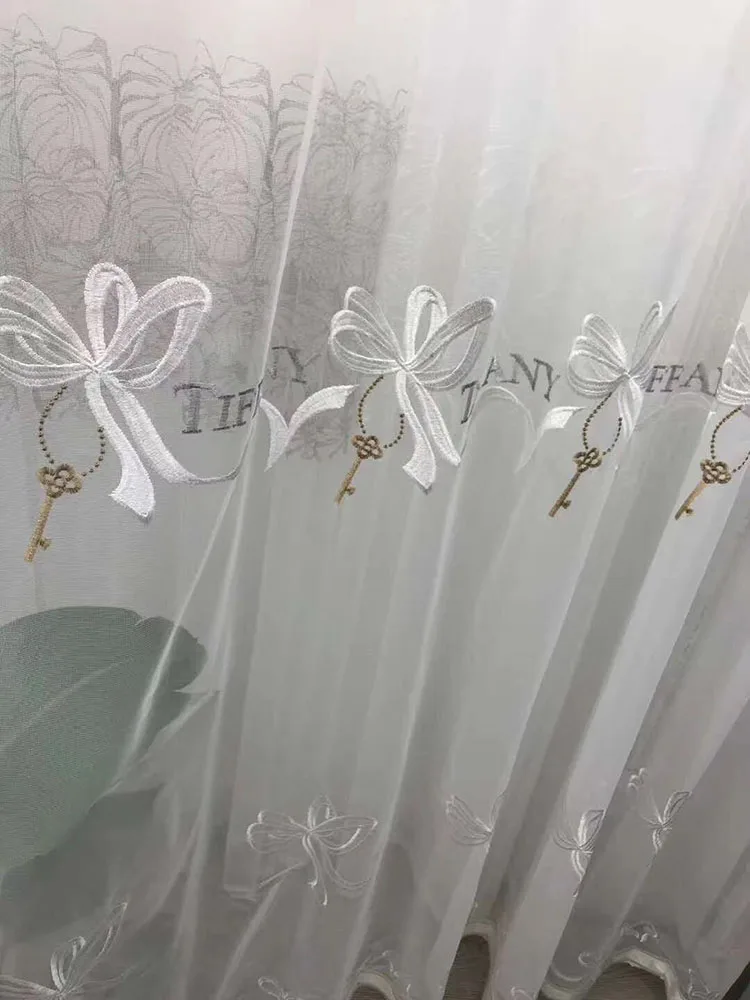 Специальное предложение новые занавески в европейском стиле тюль с бантом и