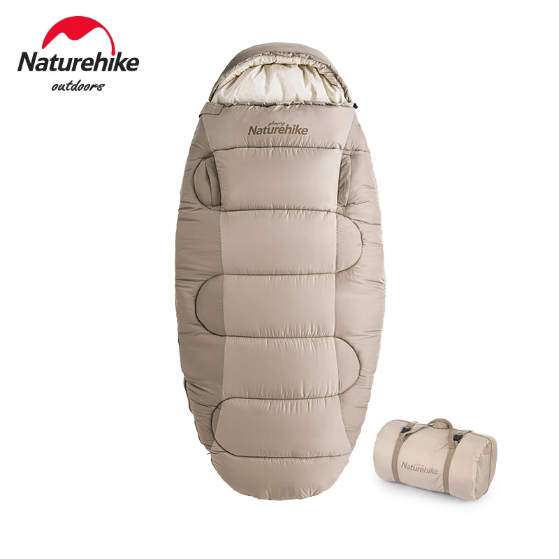 

Naturehike Winter Sleeping Bag Pancake Washable Portable Ultralight Adult Cotton Sleeping Bag Wearable Camping Sleeping Bag