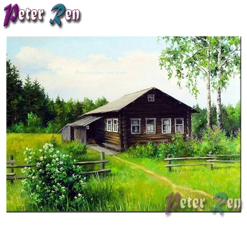 

5d Diamond Painting Rural scenery diamond Embroidery DIY full Square/round Mosaic Picture Rhinestone modern Home Decoration