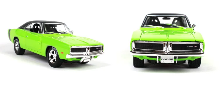Maisto 1:18 литая модель модели Dodge Charger RT 1969 Коллекционная автомобиля для мужчин в