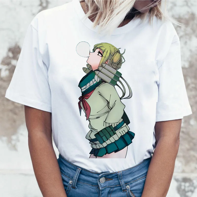 Футболка Himiko, мультяшная футболка Toga senpai, женская футболка waifu, женская футболка с надписью boku no hero Academy, футболка, футболка, harajuku, 90s - Цвет: 1721