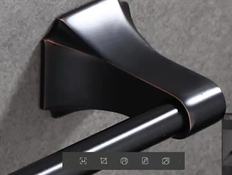 

60cm Black Towel Rack Wall-mounted Home hotel Oil Brushed Zinc alloyTowel Holder Bathroom Accessories Bath Shelves Robe Hook
