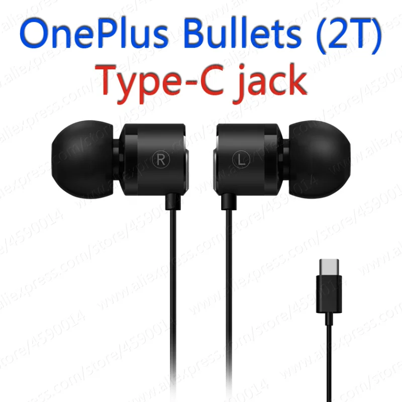 BE02B/T оригинальные OnePlus пули V2 3,5 мм 2T тип-c наушники-пули гарнитуры с микрофоном для OnePlus 7T Pro 7 Pro 6T 6 5T 5 - Цвет: USB Type C interface