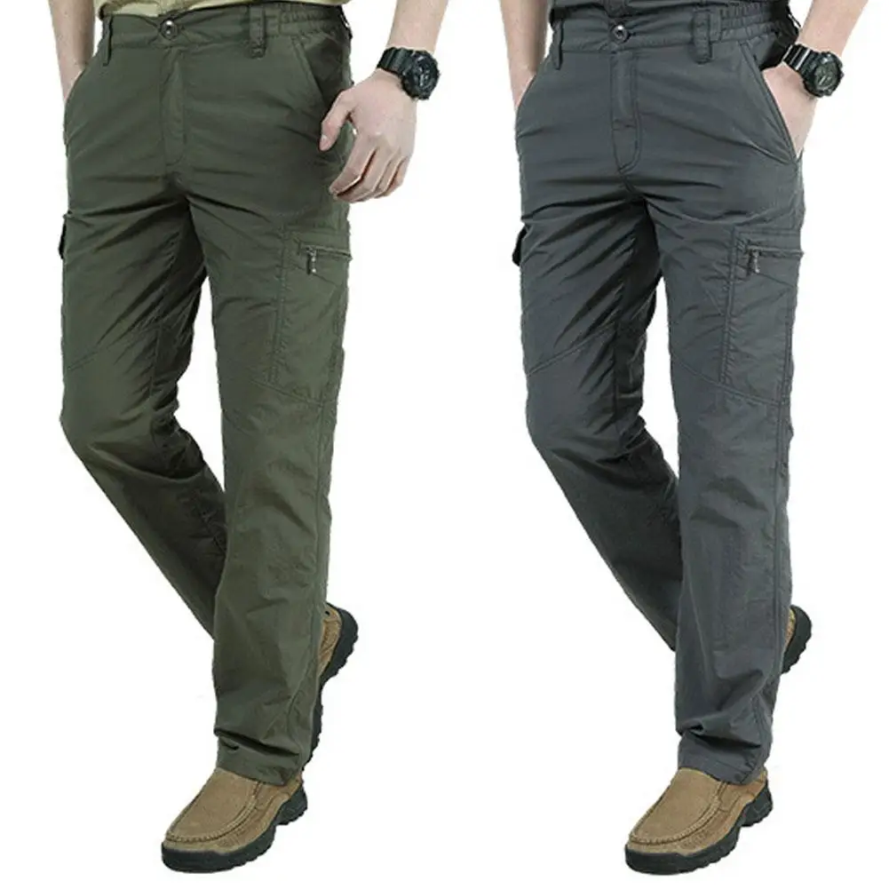Мужские облегающие брюки-карго рабочие армейские дышащие водонепроницаемые