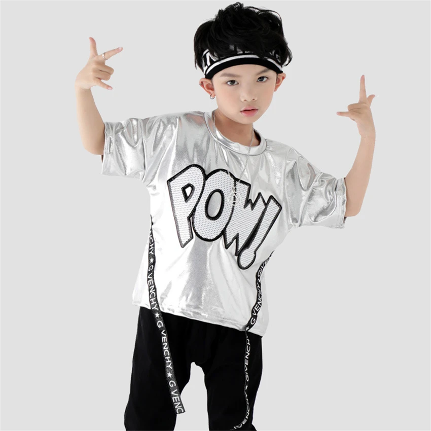 Модные костюмы для Бальных комнат в стиле хип хоп мальчиков Детский костюм
