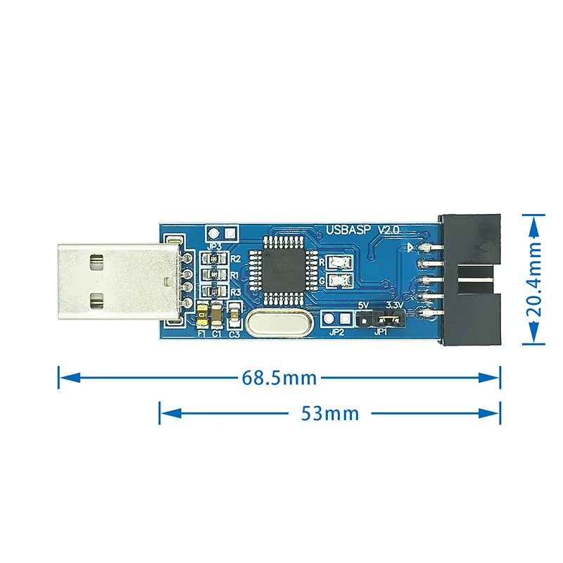 Программатор USBASP USB ASP ISP ATMEGA8 ATMEGA128 поддержка Win7 64K | Компьютеры и офис