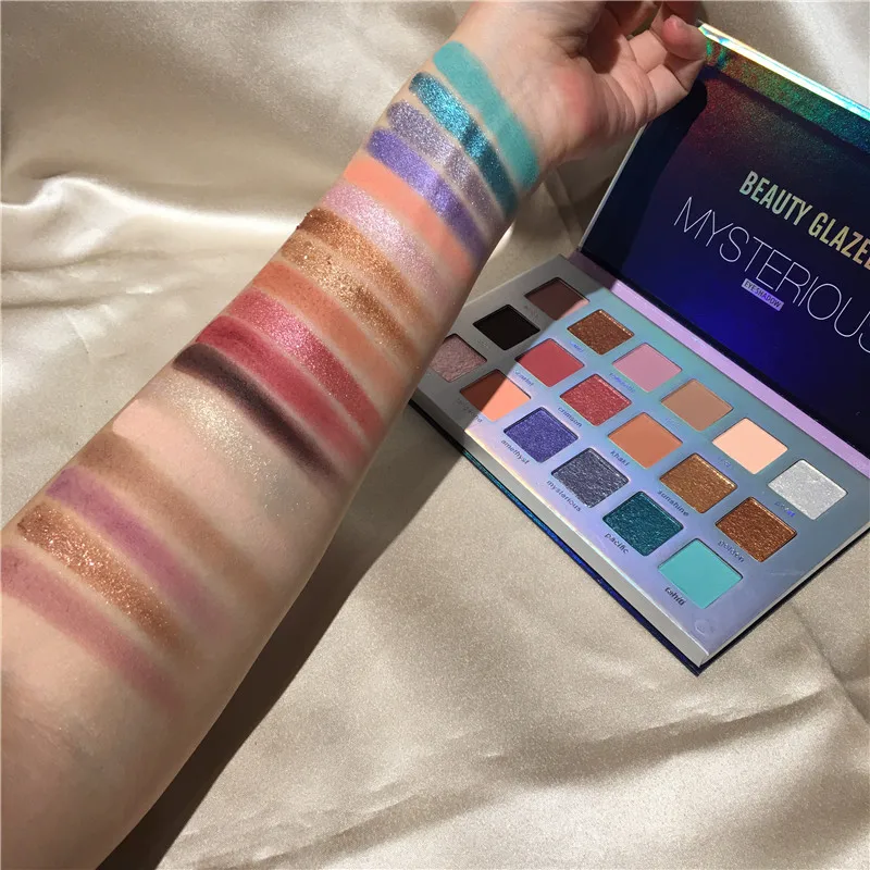 BEAUTY GLAZED 18 оттенков тени для век Палитра красочные водостойкие палитра макияжа