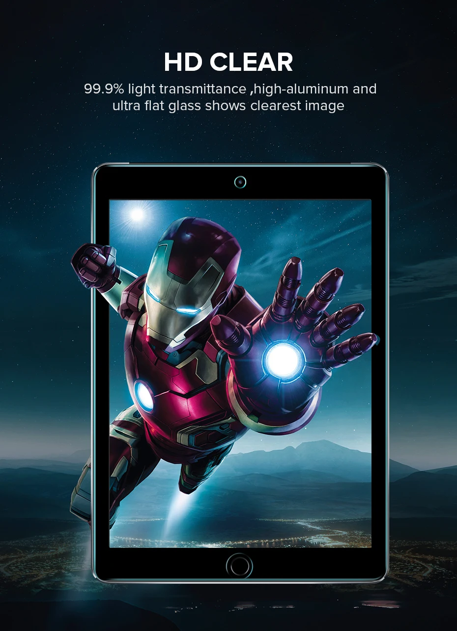 Защитное стекло для экрана Ugreen для iPad Air Pro 9,7 дюймов, Защитное стекло для экрана для iPad