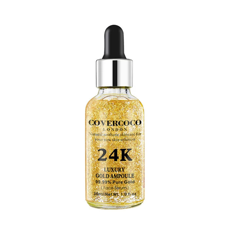 

24k gold Acne Treatment Face Serum Reduce Acne Scars Essence Oil Control Moisturizer Brighten Shrink Pores Beauty Face Care