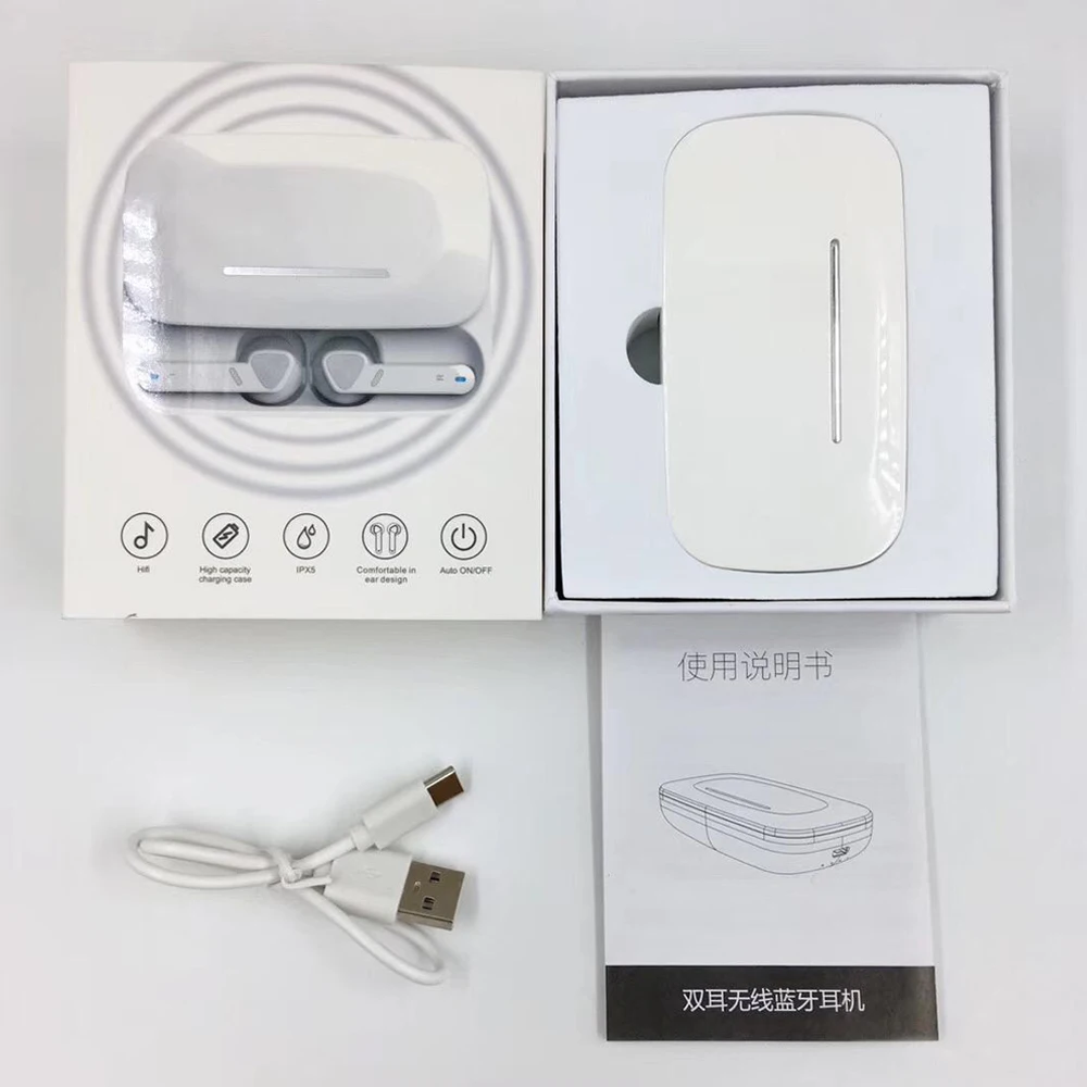 Новинка tws беспроводные наушники bluetooth наушники 5,0 спортивные наушники гарнитура с зарядной коробкой audifonos Бас Звук pk airdots pro 2