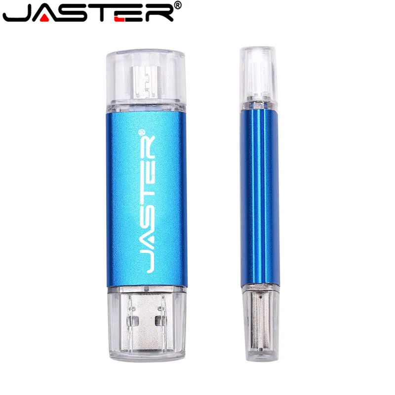 Флэш накопитель USB JASTER OTG высокоскоростной 64 ГБ 32 16 8 4 внешнее хранилище двойное