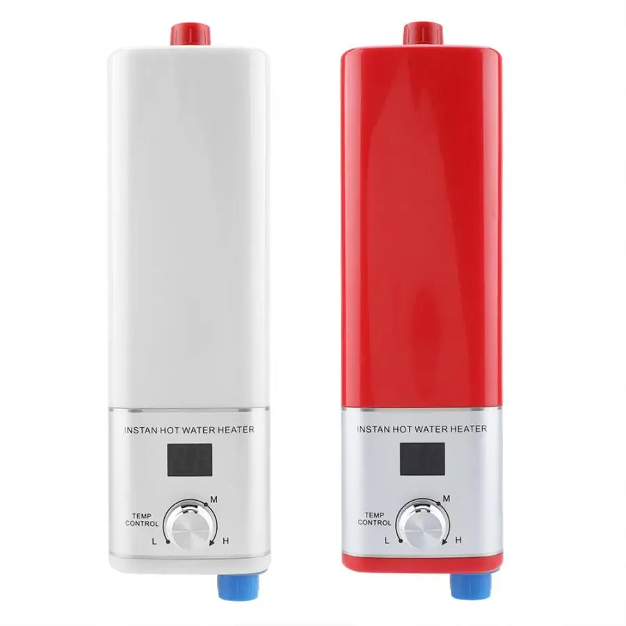 

5500W 220V Electric Water Heater Digital Display Instant Flow Heater Tankless Shower Water Fast Heating For Kitchen Bathroom