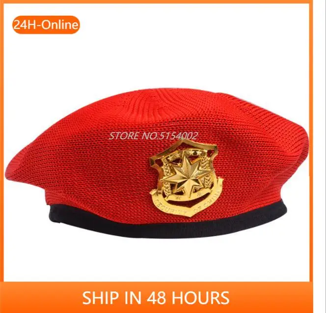 

2022 New Knitted Captain Cap for Women Party Cosplay Hat Berets Female Crochet Military Hats Star Flat Cap Casquette Navy Cap