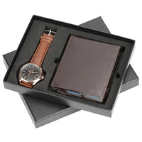 new arrival watch men gift wallet suit exquisite packing wristwatch mens watches quartz set quality top brand luxury clock men