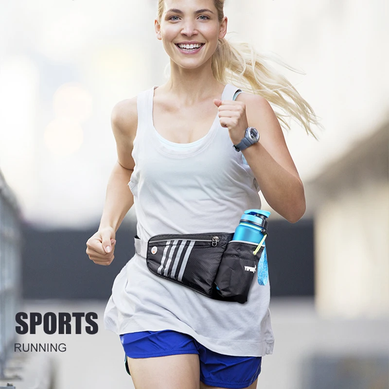 HAISSKY Marathon спортивная сумка пояс на молнии для пробежки фитнеса телефона|Беговые