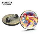 Аниме Взрыв мечты Броши фигурка римири Ямато Майя брошь булавки Кнопка стекло круглый металлический лацкан значки на булавке значок украшения подарки